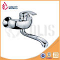 Chine fournisseur chrome en laiton poignée simple mur mur cuisine faucet